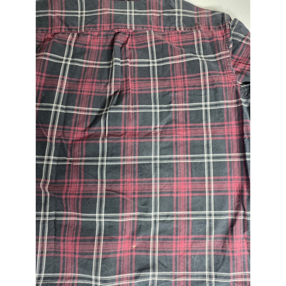 Orvis Mens XL Shirt Classic Collection Plaid Long Sleeve Button Down Red Black - Picture 9 of 14
